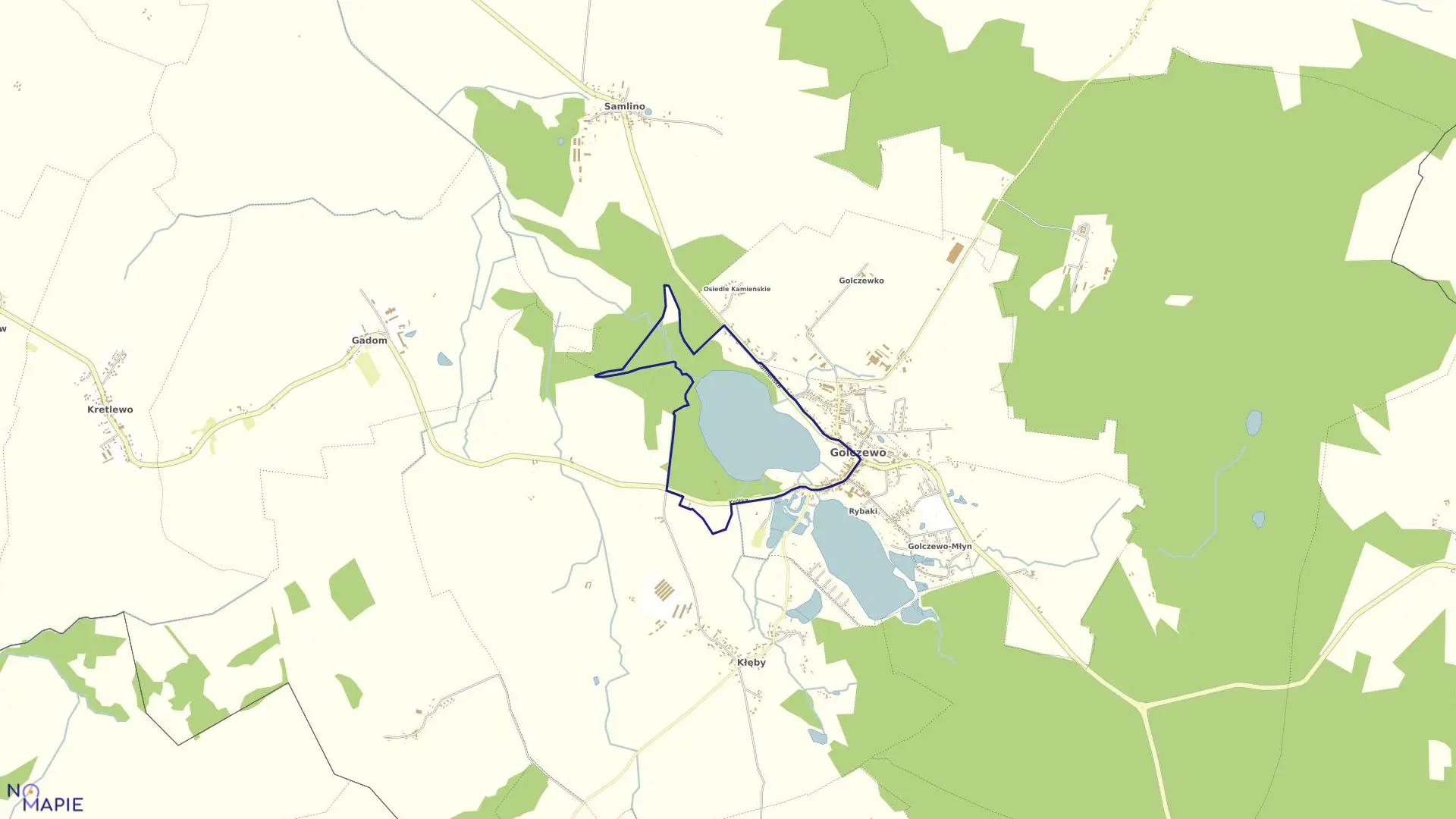 Mapa obrębu 0003 Golczewo w gminie Golczewo