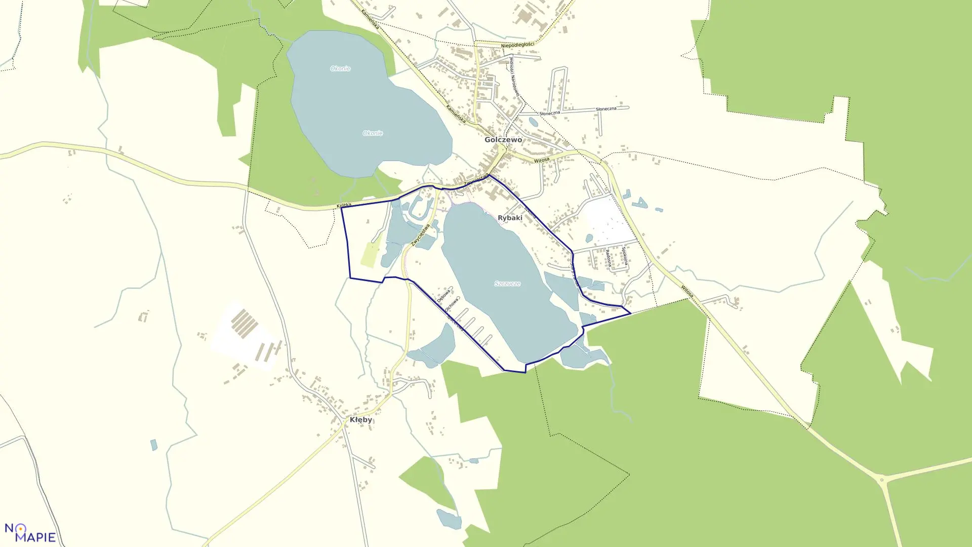 Mapa obrębu 0005 Golczewo w gminie Golczewo