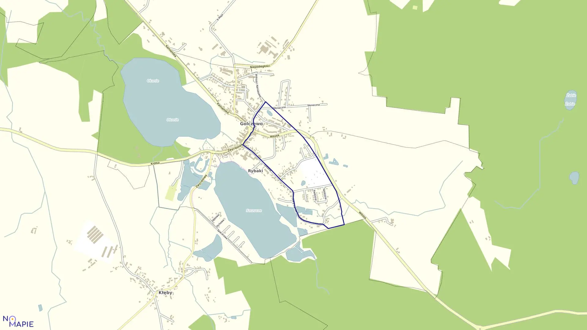 Mapa obrębu 0006 Golczewo w gminie Golczewo